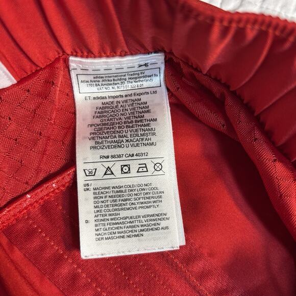 Adidas Climalite Women's L/G Large 3" Inseam Running Shorts Active Gym Red - Picture 4 of 4